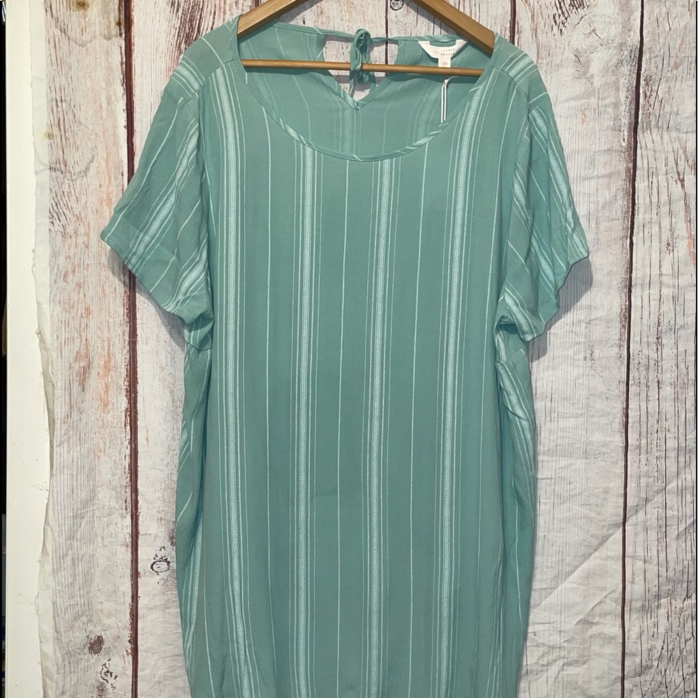 NWT Lauren Conrad Pastel Green Blouse Size 2X